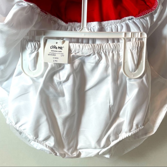 Little Me Infant Holiday Dress 12 Months Red/White. I paid retail. Price Firm. - Picture 6 of 9